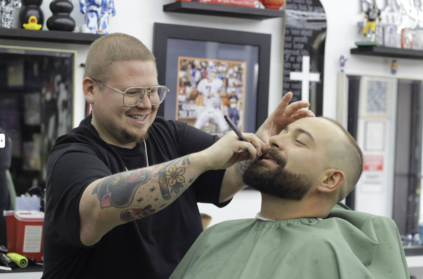 Eliseo, The Barber at Strays Barbershop